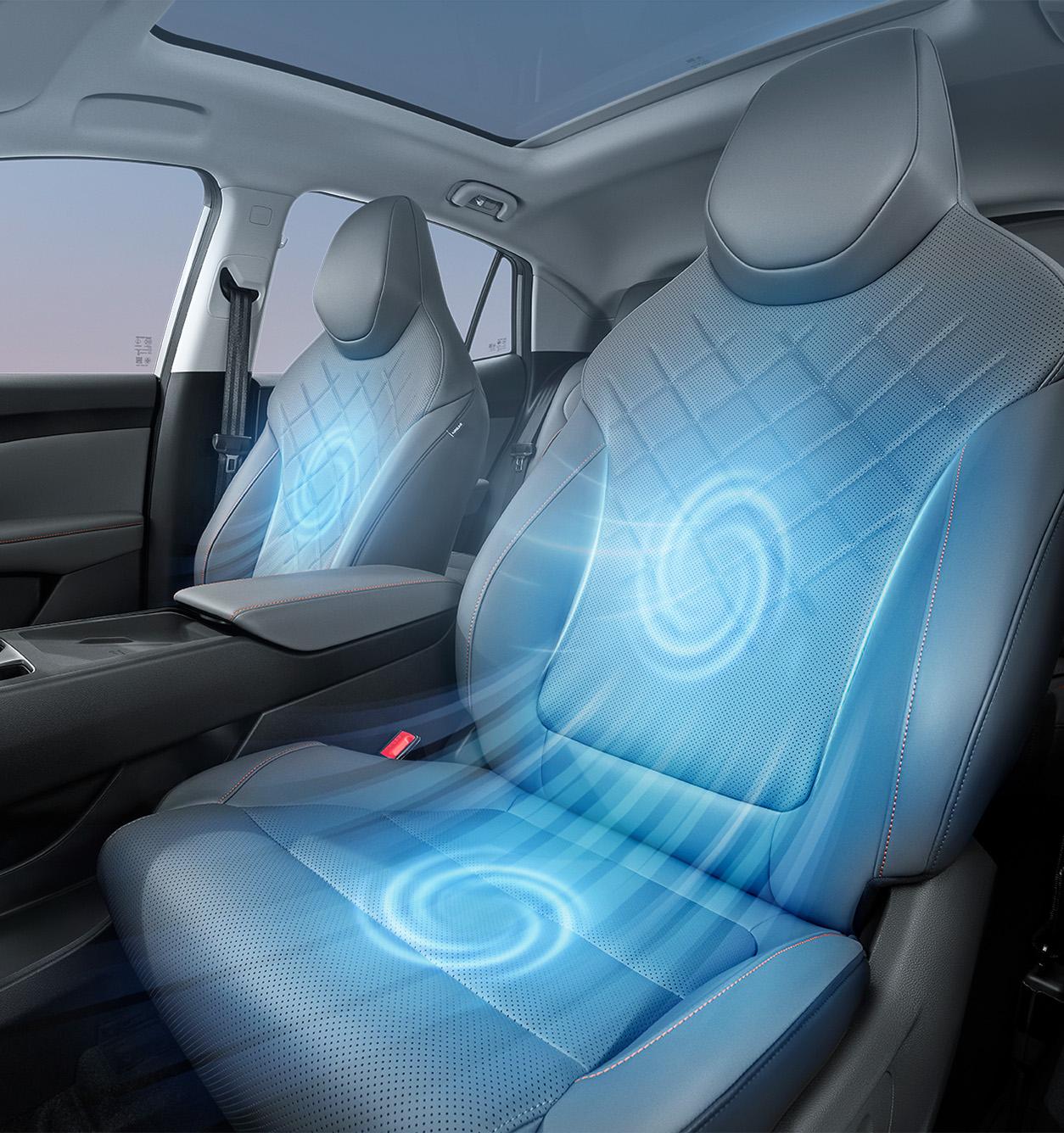 PREMIUM FRONT SEATS WITH DIAMOND CUT DESIGN